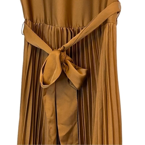 H&M Calf Length Midi Sleeveless Dress with Full & Drapey Plisse Skirt - Picture 7 of 16